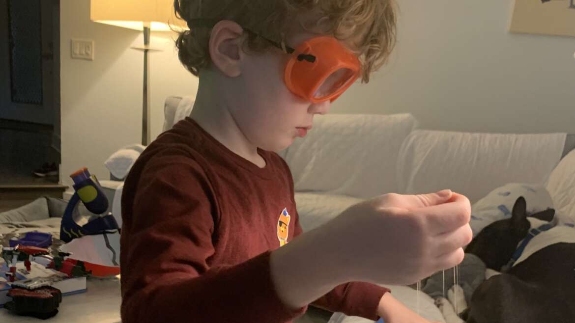 Mary's Son Smith with Work Googles On